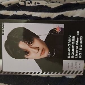 Stray Kids Photocard SEUNGMIN